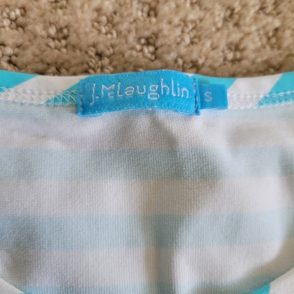 J. McLaughlin Sleeveless Stripe Tie Front Top Small Catalina Cloth Nautical - Picture 2 of 5